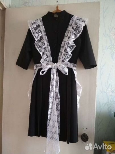 Школьный фартук белый р.42-44