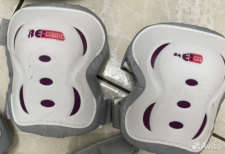 Защитный шлем, защита для колен, локтей и запястья