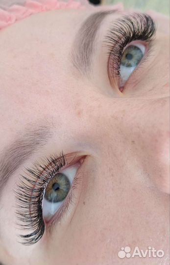 Наращивание, ламинирование ресниц на дому