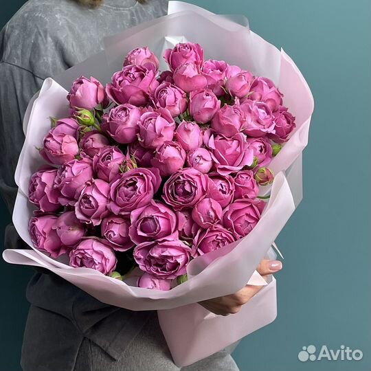 Цветы кустовые розы