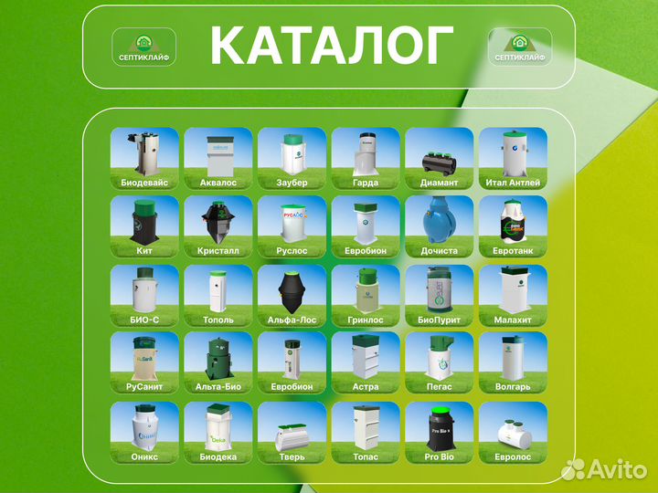 Септик Малахит под ключ
