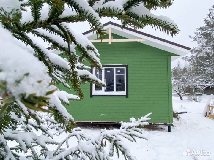 Каркасный зимний дом