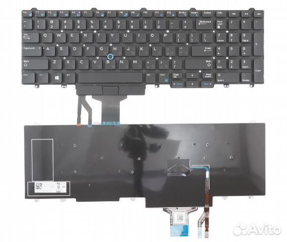 Клавиатура Dell E5550, E5570 со стиком