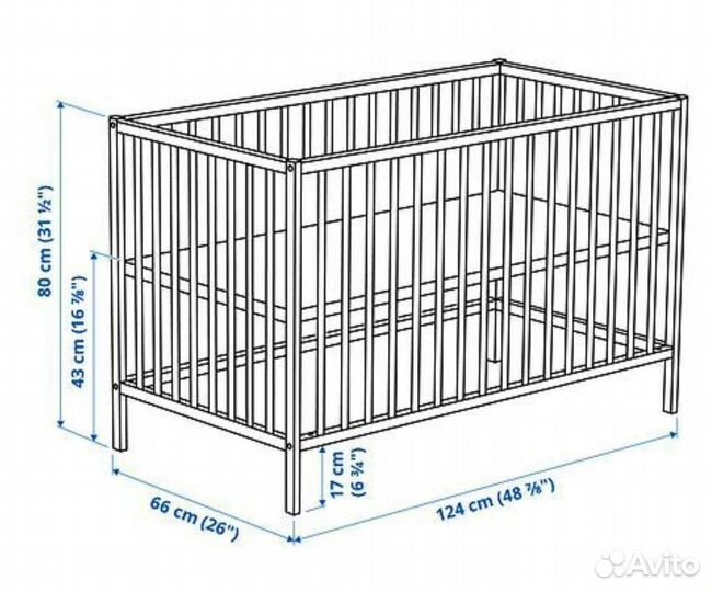 Детская кровать IKEA Sniglar