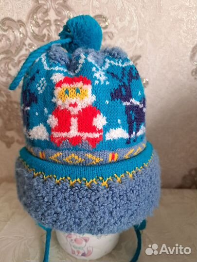 Зимняя шапка для мальчика и для девочки