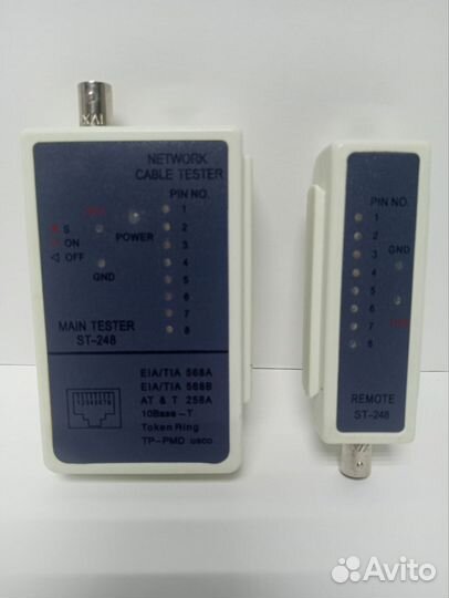 Кабельный тестер cablexpert NCT-1 для RJ-45, RG-58