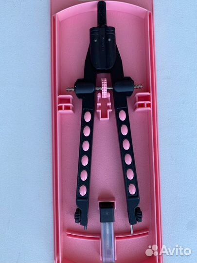 Циркуль Faber-Castell Factory Neon розовый