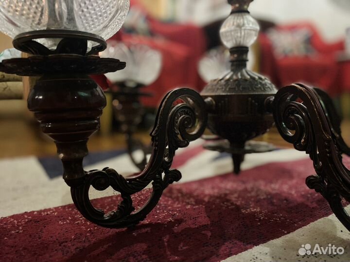 Бронзовая люстра СССР