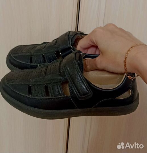 Туфли кожаные