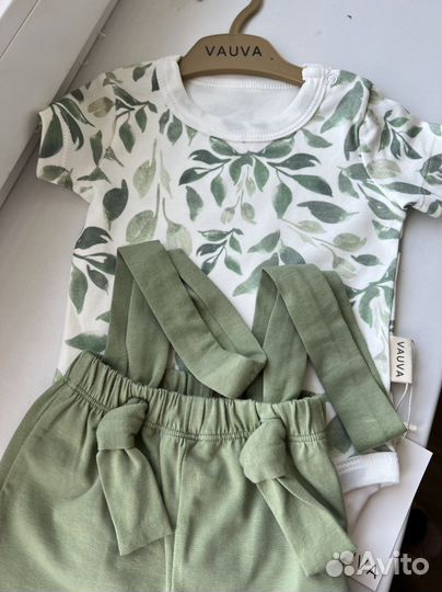 Летний костюм для девочки мальчика vauva