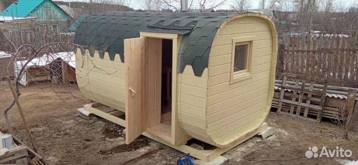 Баня бочка квадро с доставкой