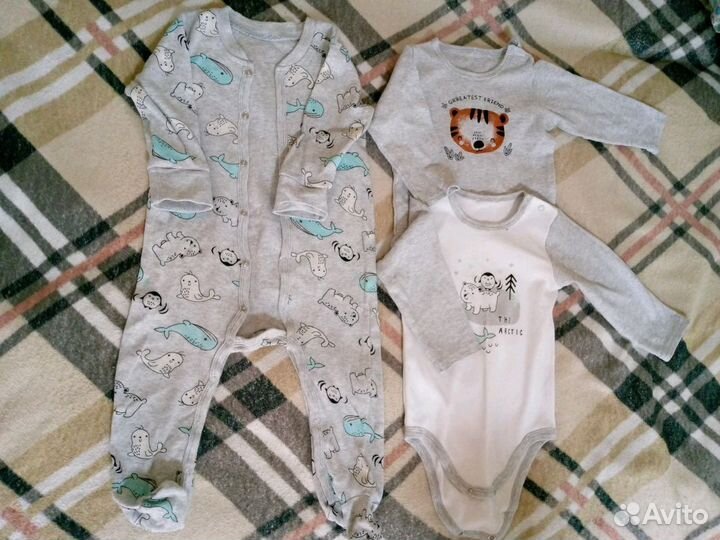 Пакет вещей на мальчика 80 86 92 размер