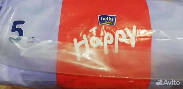 Пелёнки Happy, Bella, 60х90, 5 шт