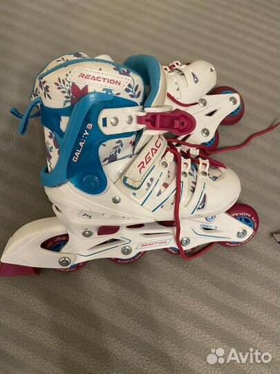 Роликовые коньки детские размер 32-35
