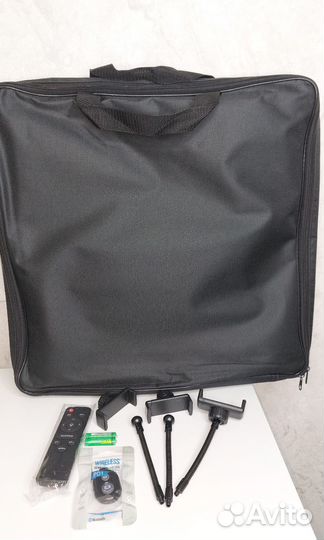 Кольцевая лампа 45см с напольным штативом