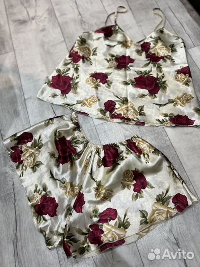 Пижама женская шелковая M