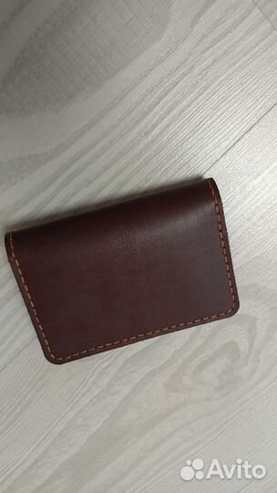 Обложка из натуральной кожи для пропуска