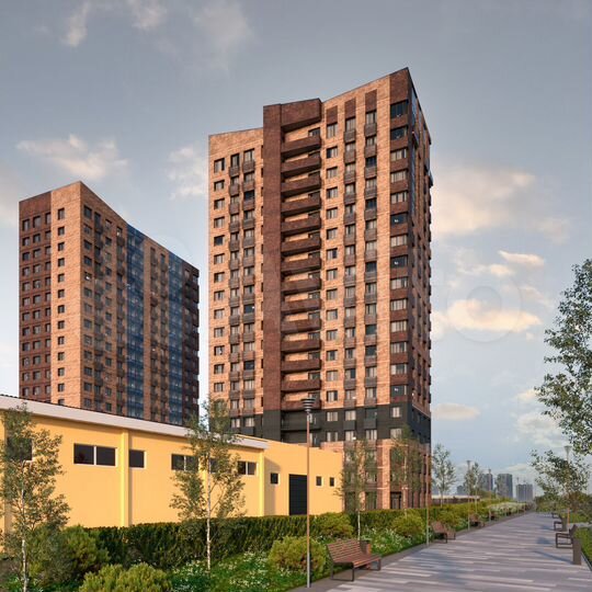 3-к. квартира, 64 м², 15/19 эт.