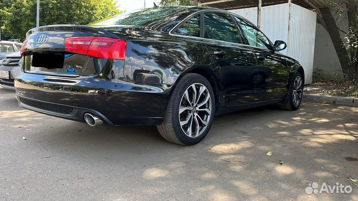 Юбка заднего бампера Audi a6 c7 S Line