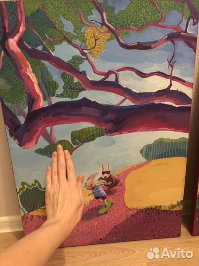 Диптих 50х70 «Страна чудес» для детской