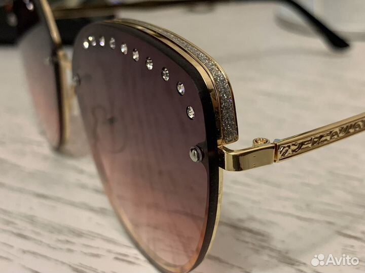 Очки розовое золото новые