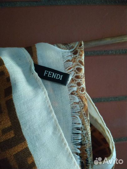 Палантин Fendi леопардовый