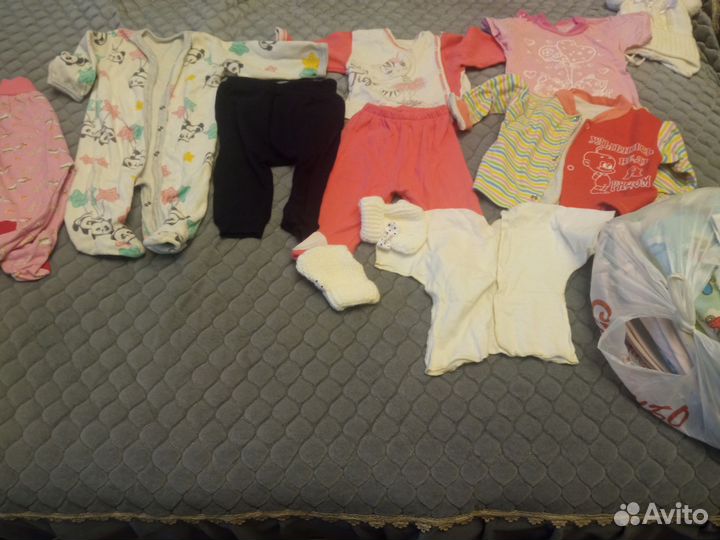 Детская одежда для девочек пакетом с рождения
