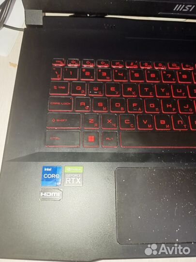 Ноутбук msi katana gf76 12ud