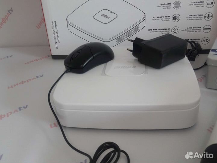 Комплект видеонаблюдения 4Мп Dahua 8 камер zoom 4x