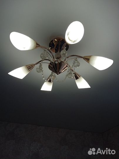 Люстра потолочная подвесная бу