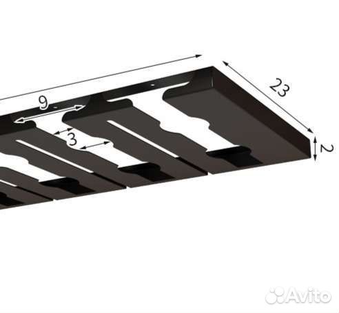 Держатель для бокалов металлический на 6 бокалов