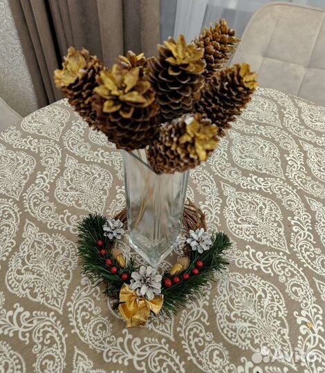 Рождественский венок. Новогодний декор