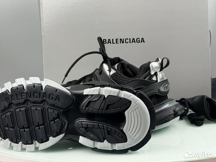 Balenciaga Track Sneaker Black Silver