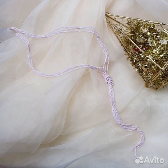 Длинное колье из бисера Fashion