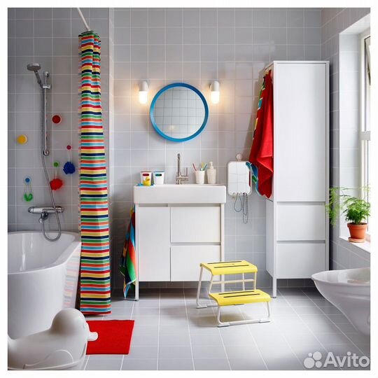 Зеркало Икеа Лангесунд 50 см Алюминий