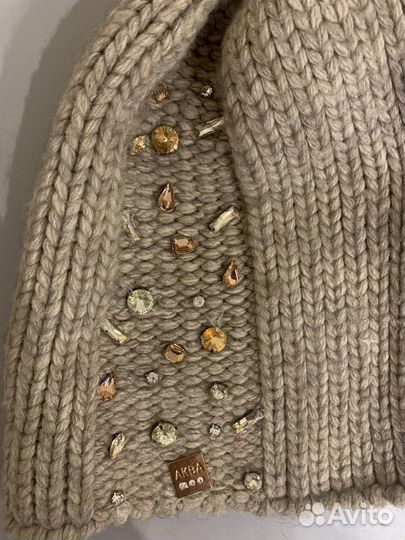 Шапка женская с люрексной ниткой