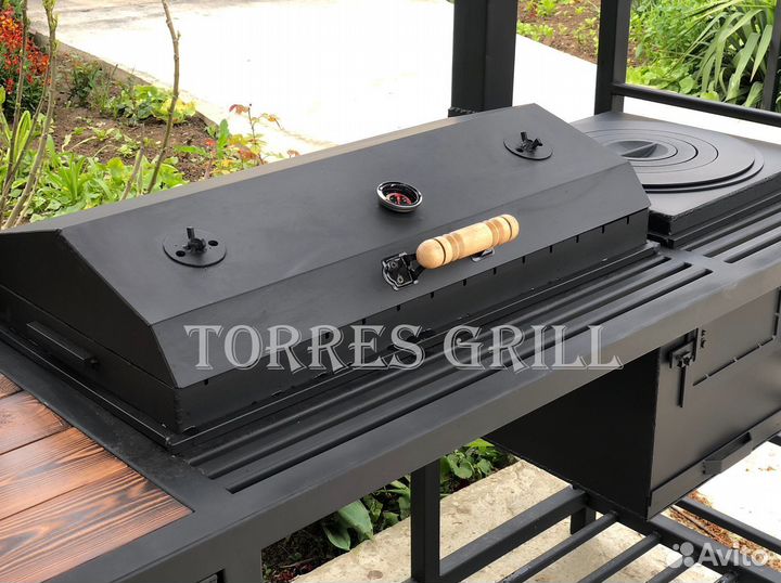 Мангал с крышей 4в1 угловой