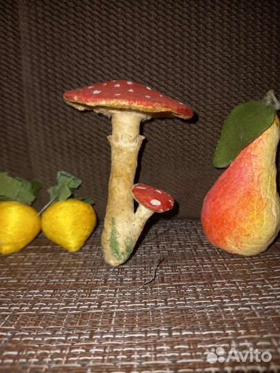 Елочные игрушки СССР ватные