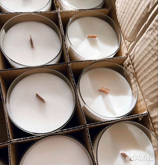 Ароматическая свеча ручной работы