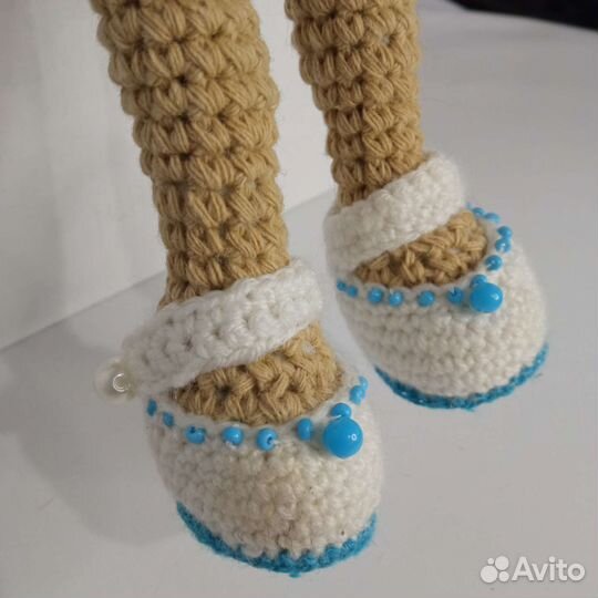 Интерьерная кукла Тильда. Ручная работа. Вязанная