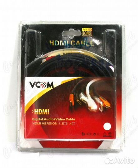 Кабель vcom mini hdmi to mini hdmi (19M -19M) 5м