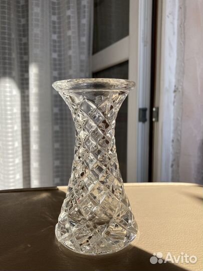 Ваза из чешского хрусталя СССР