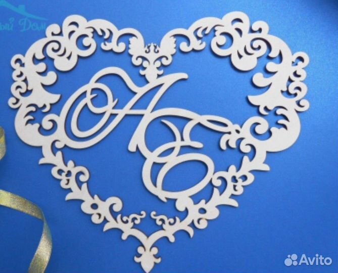 Монограмма на свадьбу (разные размеры)