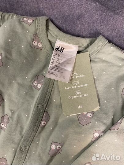 Комбинезон нательный h&m 92