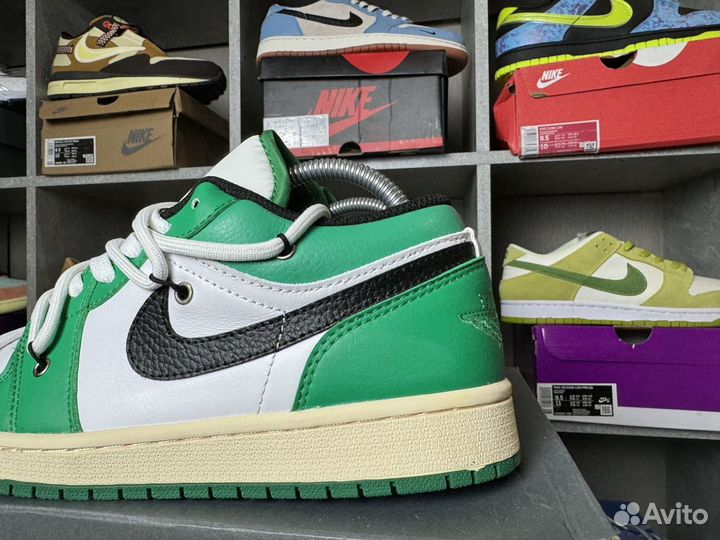 Кроссовки Nike Air Jordan 1 White/Green