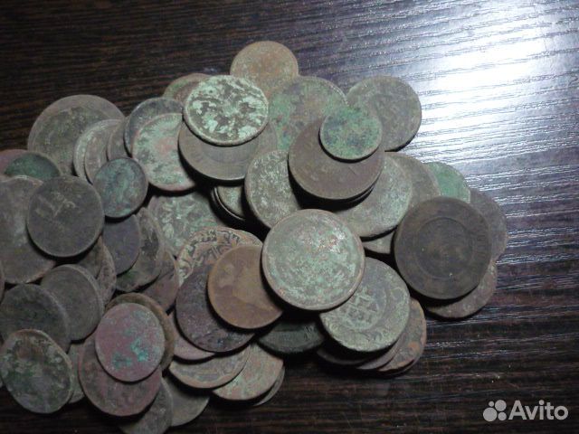 100 медных монет царская Россия