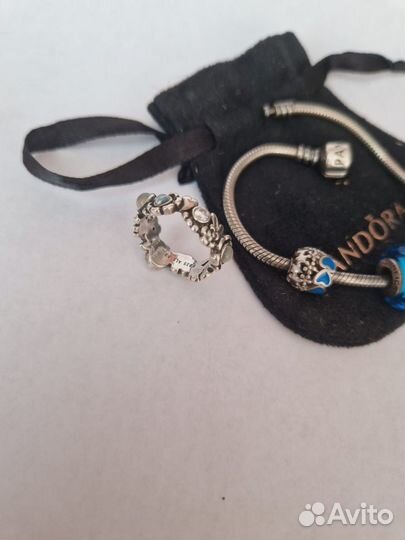 Набор кольцо,браслет и шармы