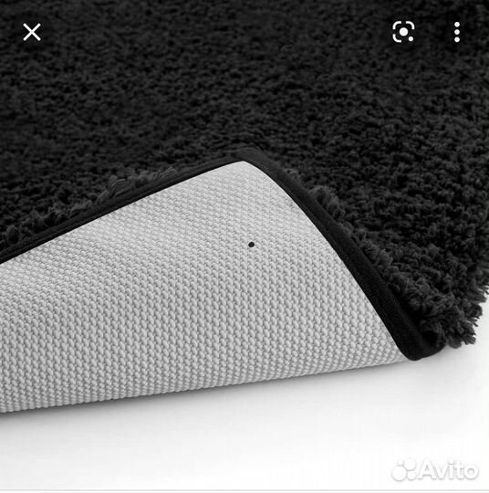 Коврик для ванной Икеа темно-серый65х100