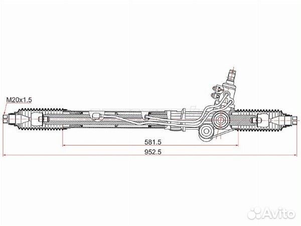Рейка рулевая