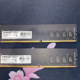 Оперативная память ddr4 8gb 2666 amd (2 плашки)